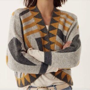 Anthropologie Geometric Cocoon Sweater One Size